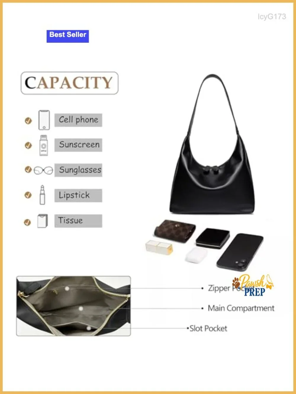 Small Shoulder Bag for Women Cute Hobo Purse Trendy Leather Tote Handbag with